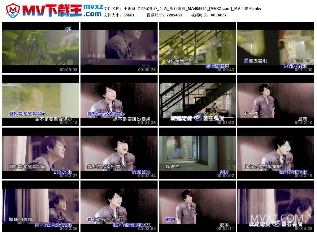 王识贤-希望你开心_台语_流行歌曲_MA405631